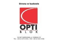 Strona internetowa z Optiblok. S.j.
