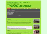 Lelakowski Wiesław. Hurtownia art. elektrycznych