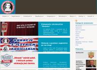 Strona internetowa z Liceum Ogólnokształcące nr I im. J. Słowackiego