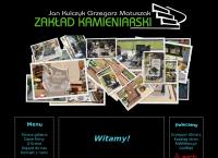 Strona internetowa z Zakład kamieniarski Jan Kulczyk Grzegorz Matuszak