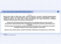 Strona internetowa z Aqua Fun