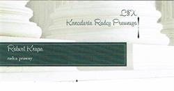 Krupa Robert - Kancelaria radcy prawnego