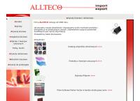 Strona internetowa z Allteco