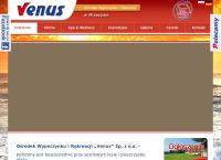 Strona internetowa z Ośrodek Wypoczynku i Rekreacji \"Venus\"