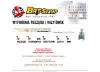 Strona internetowa z Brit-Stamp 1. Wytwórnia Pieczątek