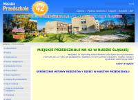 Strona internetowa z Przedszkole nr 42 Miejskie