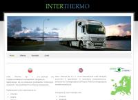 Strona internetowa z Inter Thermo Sp. Z O.o. Transport Chłodniczy. Spedycja Międzynarodowa