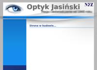 Strona internetowa z Zakład Optyczny Mgr Inż. Krzysztof Jasiński