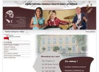 Strona internetowa z Państwowa Szkoła Muzyczna I stopnia im. W. Lutosławskiego