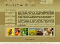 Strona internetowa z Pasieka Marcinkowscy