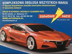 Pazior Sławomir. Blacharstwo, lakiernictwo pojazdowe