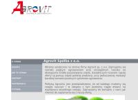 Strona internetowa z Agrovit. Sp. Z O.o.