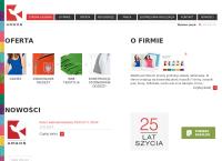 Strona internetowa z Argos. Producent Odzieży Reklamowej