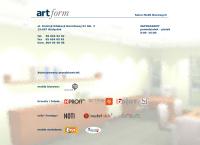 Strona internetowa z Artform. Salon Mebli Biurowych
