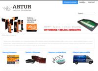 Strona internetowa z Artur. Agencja Reklamowa