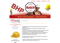 Strona internetowa z Bhp-Bis-Rotkiv. Szkolenia i Obsługa W Zakresie Bhp