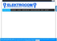 Strona internetowa z Elektrocom. Hurtownia Elektryczno - Informatyczna