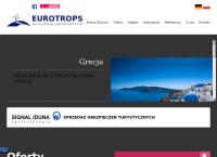 Strona internetowa z Eurotrops Sc. Wczasy, Obozy, Wycieczki