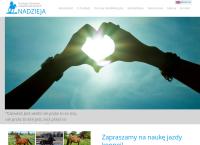 Strona internetowa z Nadzieja. Fundacja dla Dzieci Niepełnosprawnych