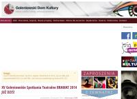 Strona internetowa z Goleniowski Dom Kultury