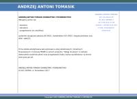 Andrzej A. Tomasik. Doradztwo i Pośrednictwo. Systemy Zarządzania Jakością