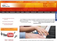 Strona internetowa z Yamaha. Szkoła Muzyczna