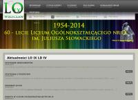 Strona internetowa z Liceum Ogólnokształcące Nr Ix Im. J. Słowackiego Zespołu Szkół Ogólnokształcących Nr 3