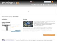 Strona internetowa z Mebelux. Sp. Z O.o. Fabryka Mebli Biurowych