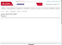Strona internetowa z Microcomp. Sprzedaż i Serwis Komputerów