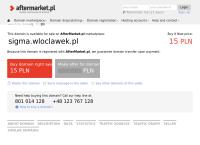 Strona internetowa z Sigma. Agencja Nieruchomości