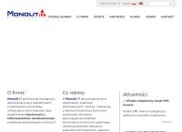 Strona internetowa z Monolit It. Sp. Z O.o.