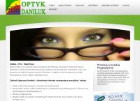 Strona internetowa z Zakład Optyczny. Waldemar Daniluk
