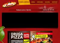 Strona internetowa z Pizzeria Santana Pizza Rybnik