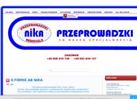 Strona internetowa z Ab F.u.h. Nika Przeprowadzki Anna Brzezińska-Saadan