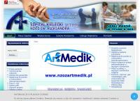 Strona internetowa z Szpital Kielecki Sp. z o.o. NZOZ św. Aleksandra w Kielcach