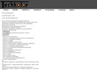 Strona internetowa z Techkolor Nadruki Na Przedmiotach