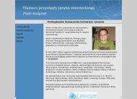 Strona internetowa z Książek Piotr. Tłumacz Przysięgły Jęz. Niemieckiego