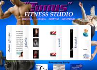 Strona internetowa z Tonus. Fitness Studio