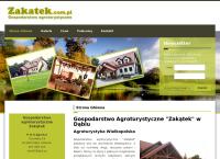 Strona internetowa z Zakątek. Gospodarstwo Agroturystyczne. Wynajem Mieszkań