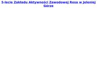 Strona internetowa z Rosa. Zakład Aktywności Zawodowej. Caritas Diecezji Legnickiej