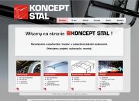 Strona internetowa z Koncept Stal