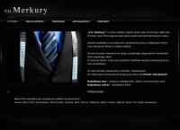 Strona internetowa z F.h. Merkury - Salon Mody Męskiej Wrocław