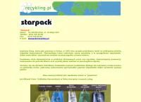 Strona internetowa z Starpack