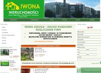 Strona internetowa z Iwona Nieruchomości