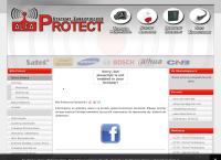 Strona internetowa z Alfa Protect - Systemy Zabezpieczeń