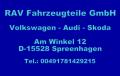 CZĘŚCI UŻYWANE, ORYGINALNE AUDI, VOLKSWAGEN, SKODA RAV FAHRZEUGTEILE GMBH