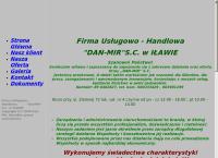 Strona internetowa z Firma Usługowo - Handlowa \"dan-Mir\" S.c.