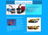 Strona internetowa z Dżwigi-Hds Usługi Transportowe