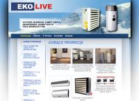 Strona internetowa z P.w. \"eko-Live\"j.krzysztofczyk