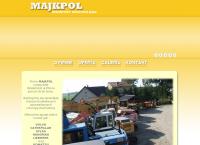Strona internetowa z Majkpol Export-Import Maszyny Budowlane